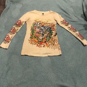 Ed Hardy Small Women’s Long Sleeve Shirt.